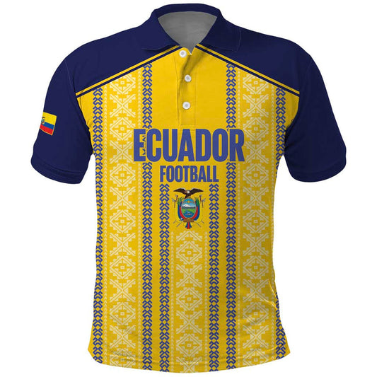 Custom Ecuador Football 2025 Come On La Tricolor Polo Shirt