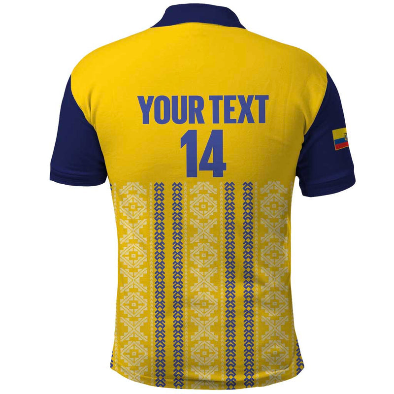 Custom Ecuador Football 2025 Come On La Tricolor Polo Shirt