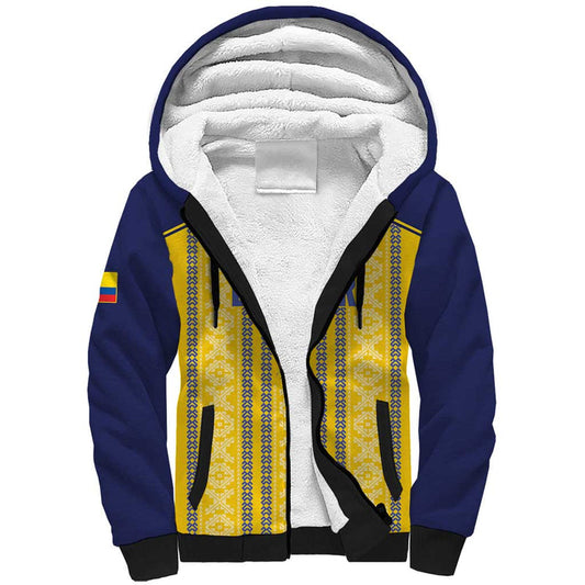 Custom Ecuador Football 2025 Come On La Tricolor Sherpa Hoodie