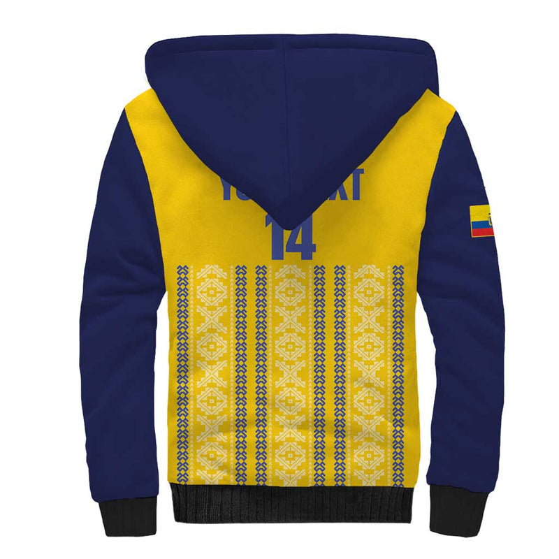 Custom Ecuador Football 2025 Come On La Tricolor Sherpa Hoodie
