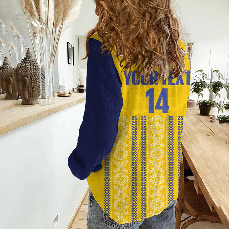 Custom Ecuador Football 2025 Come On La Tricolor Women Casual Shirt