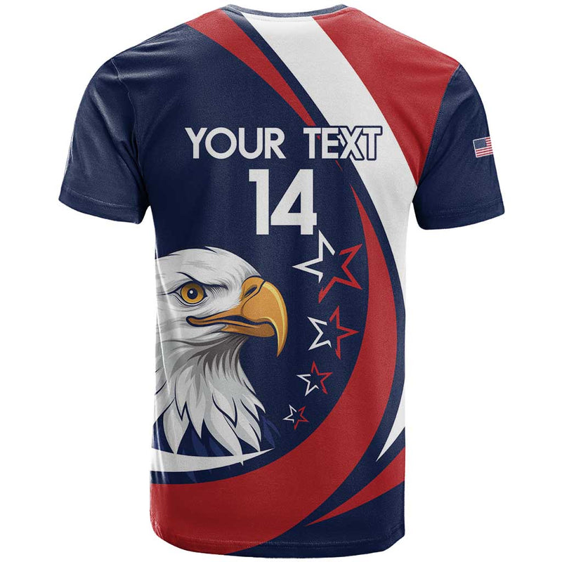Custom USA Rugby Go Eagles Sporty Style T Shirt