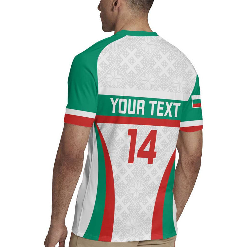 Custom Bulgaria Football Bulgarian Pattern Sporty Style Rugby Jersey