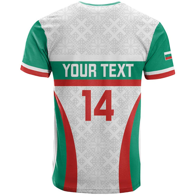 Custom Bulgaria Football Bulgarian Pattern Sporty Style T Shirt