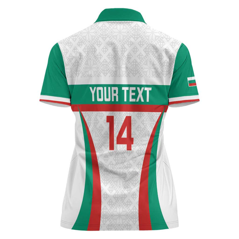 Custom Bulgaria Football Bulgarian Pattern Sporty Style Women Polo Shirt