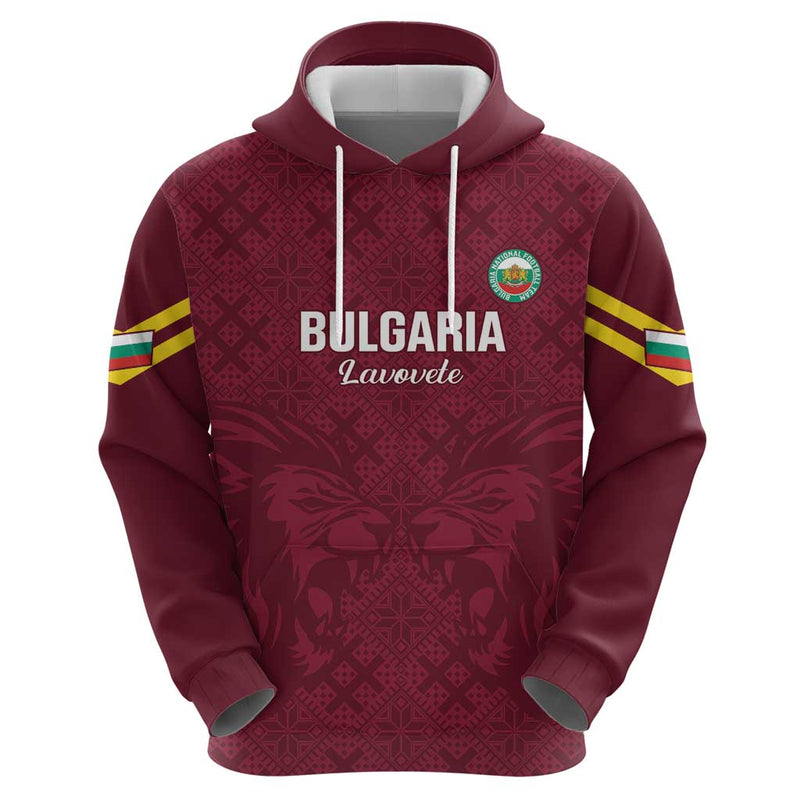 Custom Bulgaria Football Go Lavovete Bulgarian Pattern Hoodie