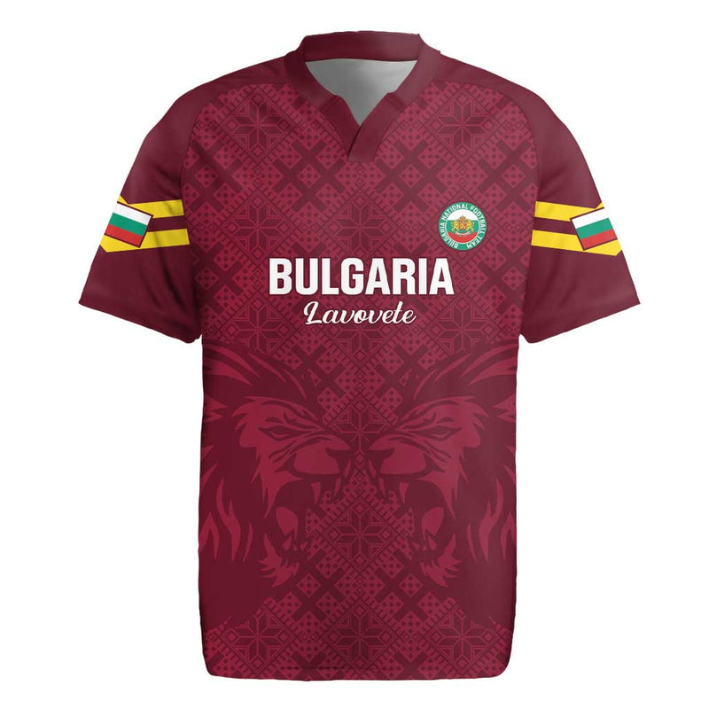 Custom Bulgaria Football Go Lavovete Bulgarian Pattern Rugby Jersey