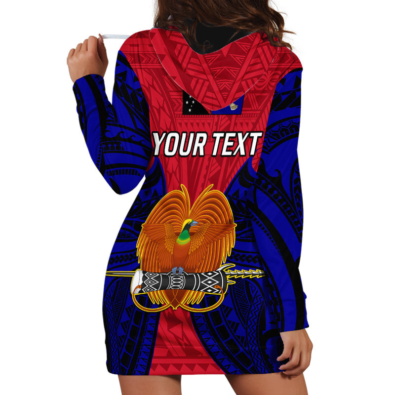 (Custom Personalised) Papua New Guinea West New Britain Province Mix Coat Of Arms Polynesian Art Hoodie Dress