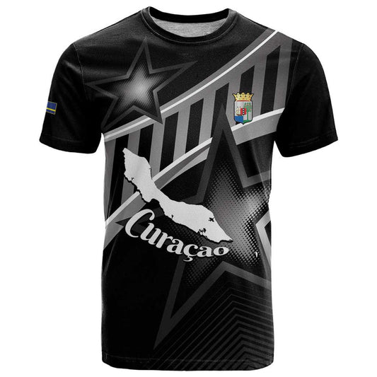 Custom Curacao Football Go La Familia Azul Black Style T Shirt