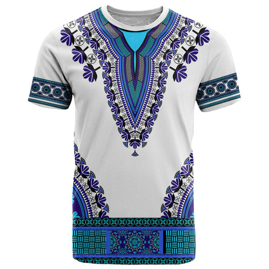 Africa African Dashiki Royal Blue Version T Shirt