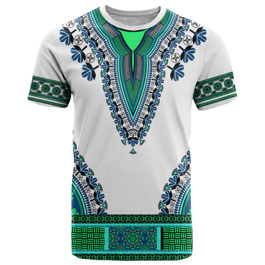 Africa African Dashiki Royal Turquoise Version T Shirt