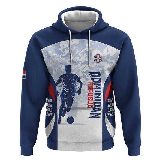 Custom Dominican Republic Football Vamos Los Quisqueyanos Hoodie