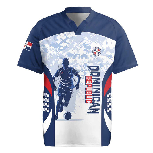 Custom Dominican Republic Football Vamos Los Quisqueyanos Rugby Jersey