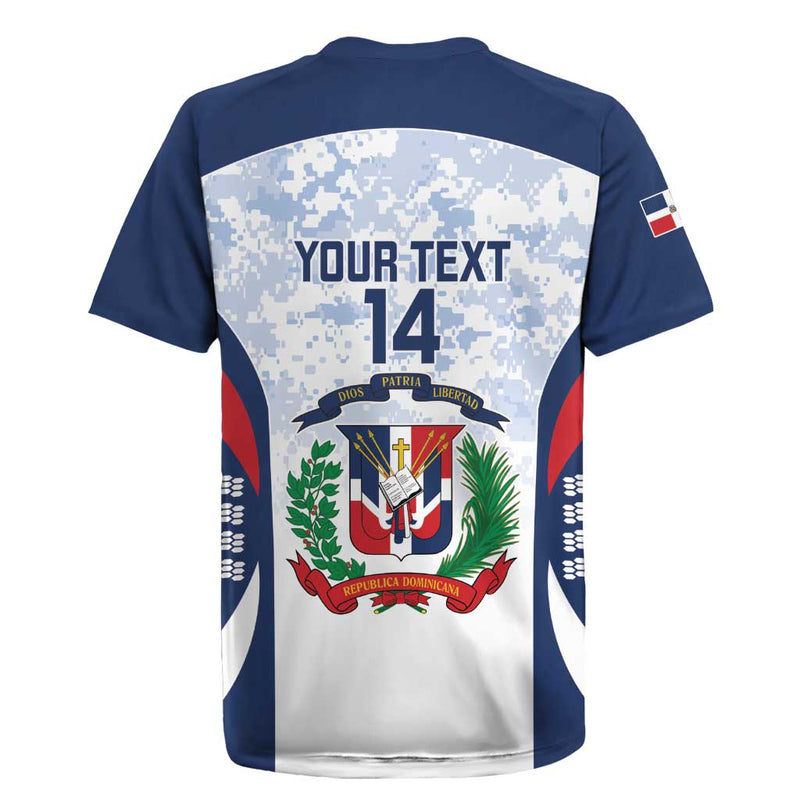 Custom Dominican Republic Football Vamos Los Quisqueyanos Rugby Jersey