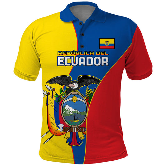 Custom Ecuador Ecuadorian Independence Day 10 August Proud Polo Shirt