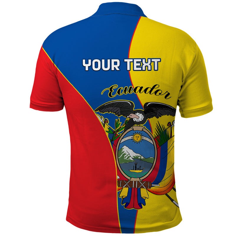 Custom Ecuador Ecuadorian Independence Day 10 August Proud Polo Shirt