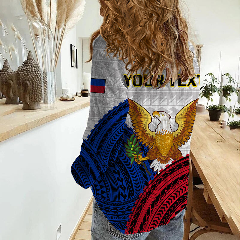 (Custom Personalised) Philippines Independence Day Proud To Be Filipino Polynesian Pattern Women Casual Shirt