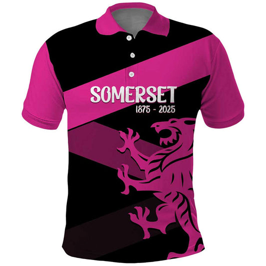 Custom Somerset Cricket 150 Years of Anniversary Polo Shirt