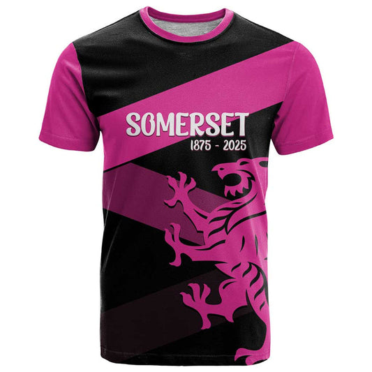 Custom Somerset Cricket 150 Years of Anniversary T Shirt