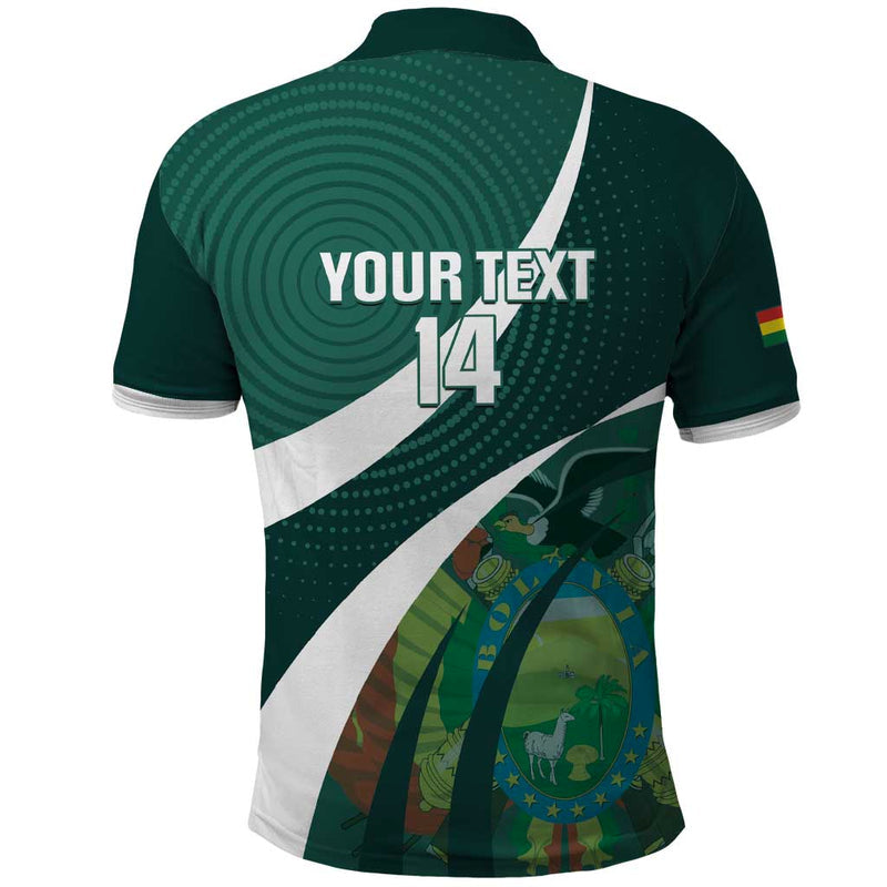Custom Bolivia Football La Verde Sporty Curves Style Polo Shirt