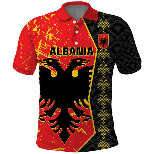 Albania Independence Day Albanian Proud - Flag Color Polo Shirt