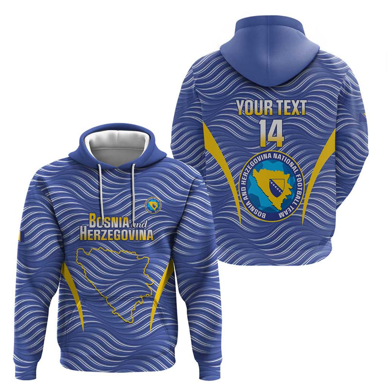 Custom Bosnia and Herzegovina Football Come On Zmajevi Hoodie