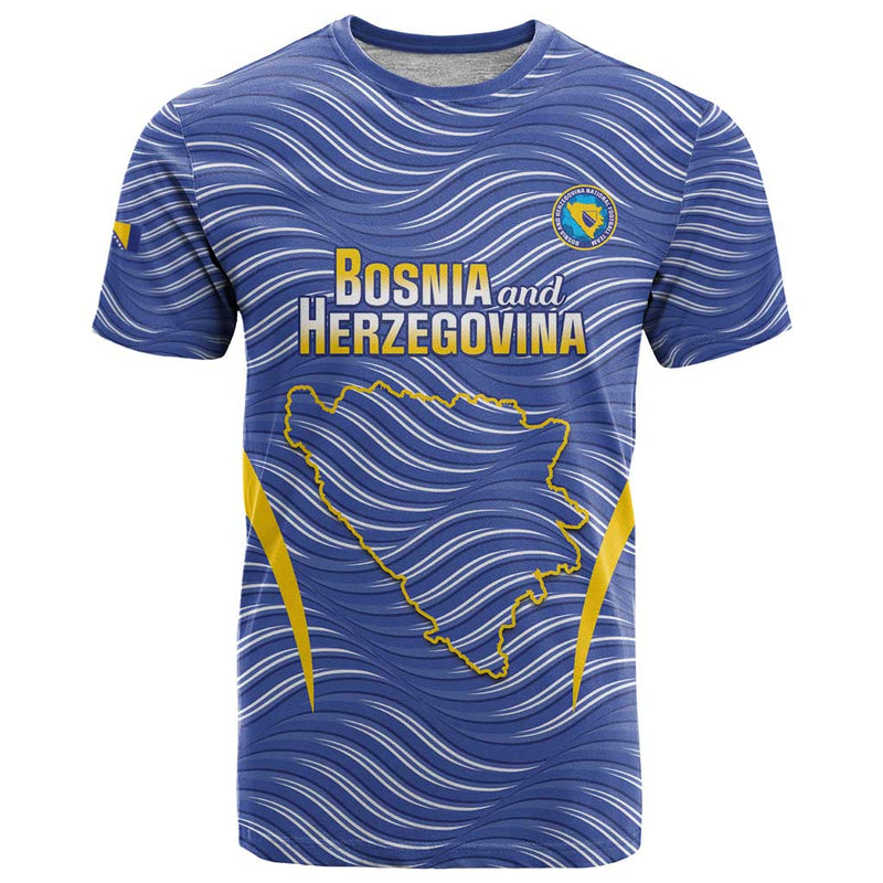 Custom Bosnia and Herzegovina Football Come On Zmajevi T Shirt