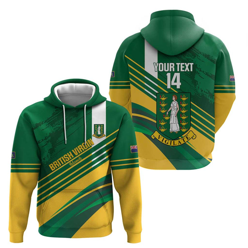 Custom British Virgin Islands Football Come On Nature Boys Hoodie