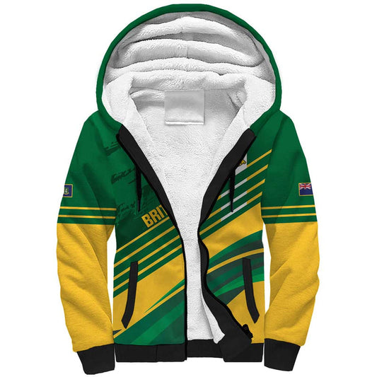 Custom British Virgin Islands Football Come On Nature Boys Sherpa Hoodie