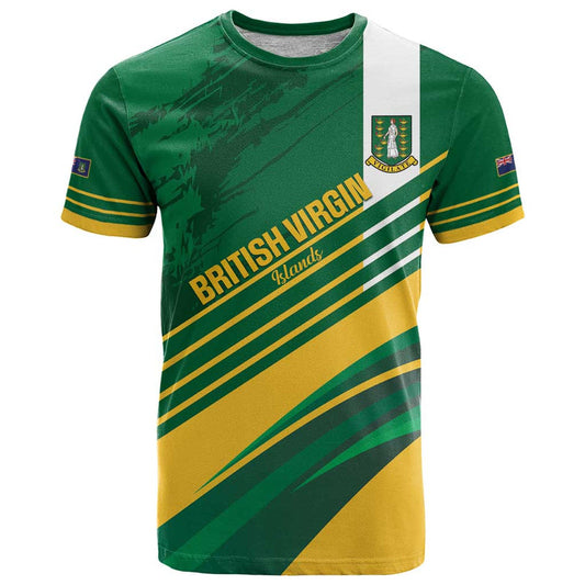 Custom British Virgin Islands Football Come On Nature Boys T Shirt