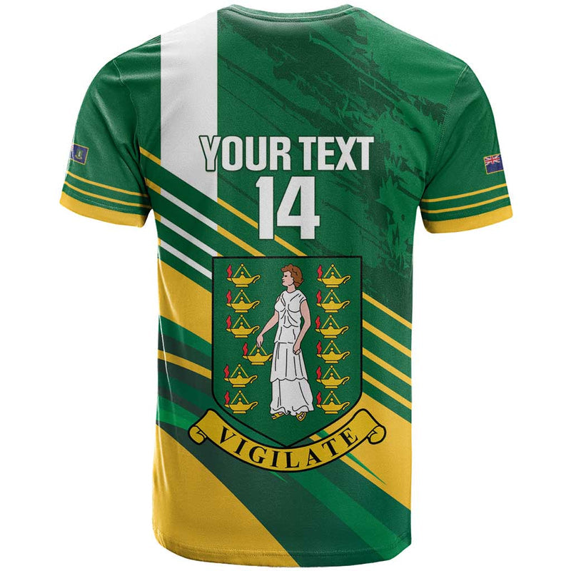 Custom British Virgin Islands Football Come On Nature Boys T Shirt