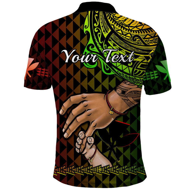 Custom Father Day Hawaii Kanaka Kakau Hauoli La Makuakane Polo Shirt