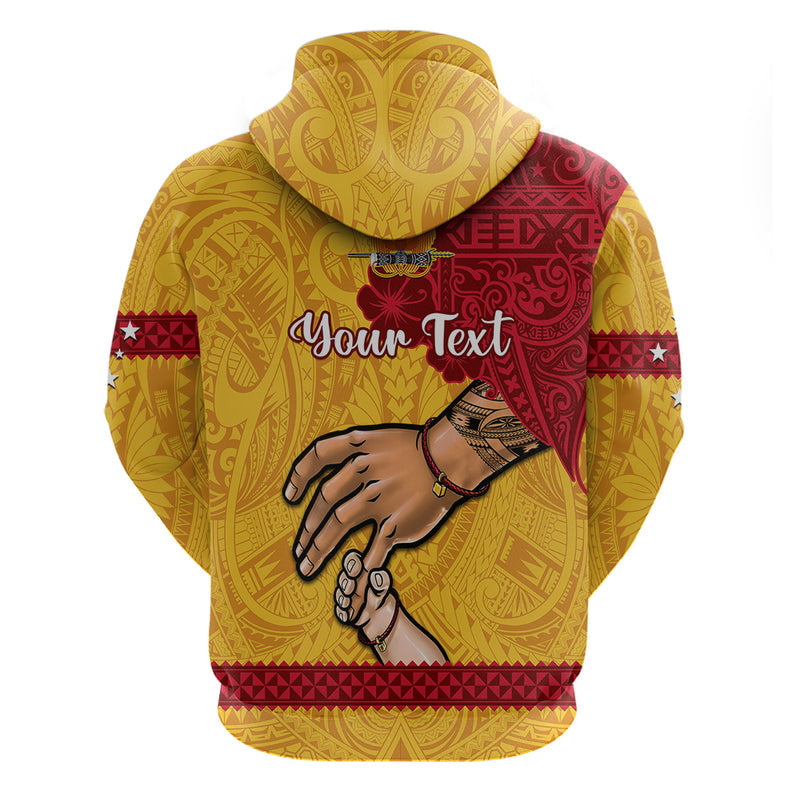 Custom Father Day Papua New Guinea PNG I Love You Dad Yellow Version Hoodie