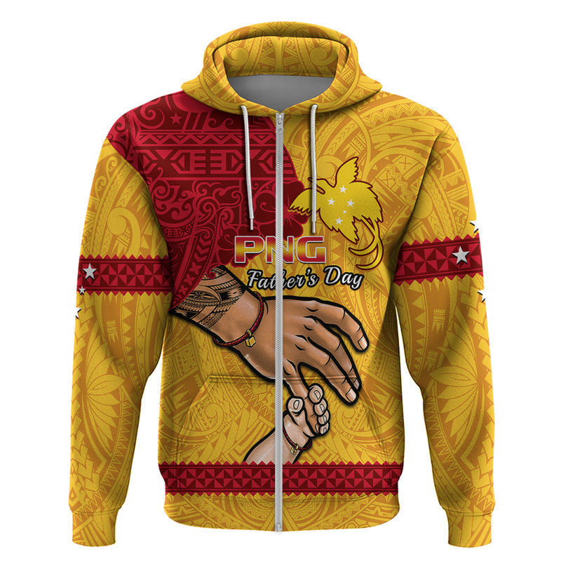 Custom Father Day Papua New Guinea PNG I Love You Dad Yellow Version Hoodie