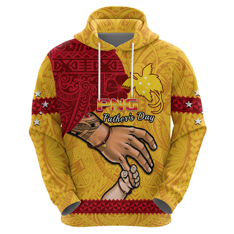 Custom Father Day Papua New Guinea PNG I Love You Dad Yellow Version Hoodie