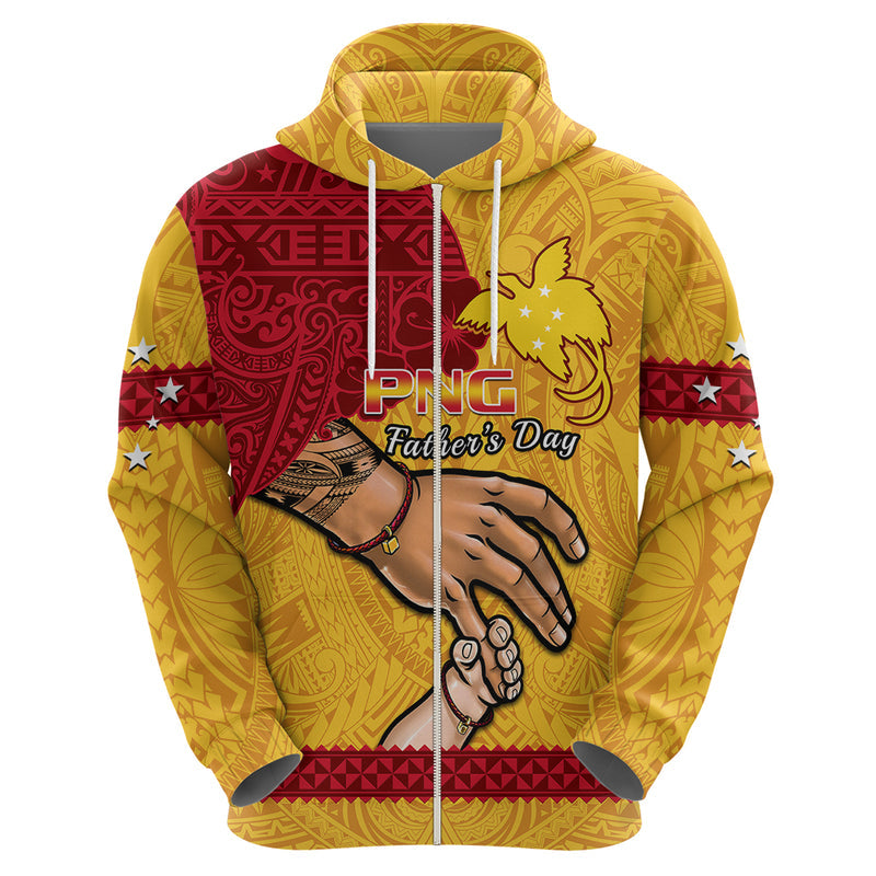 Custom Father Day Papua New Guinea PNG I Love You Dad Yellow Version Hoodie