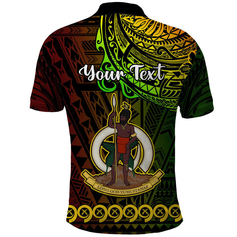 Custom Father Day Vanuatu I Love You Dad Reggae Version Polo Shirt