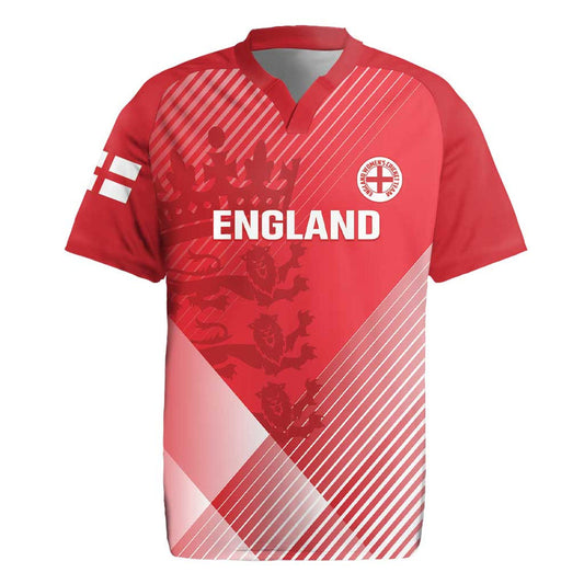 Custom England Cricket Go Champions Sporty Style Rugby Jersey
