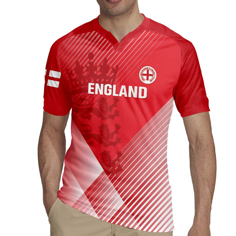 Custom England Cricket Go Champions Sporty Style Rugby Jersey