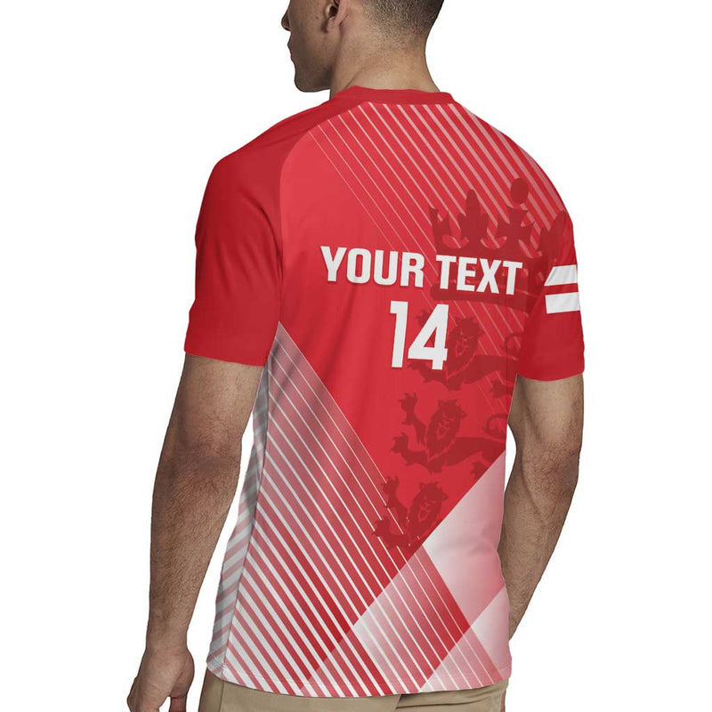 Custom England Cricket Go Champions Sporty Style Rugby Jersey