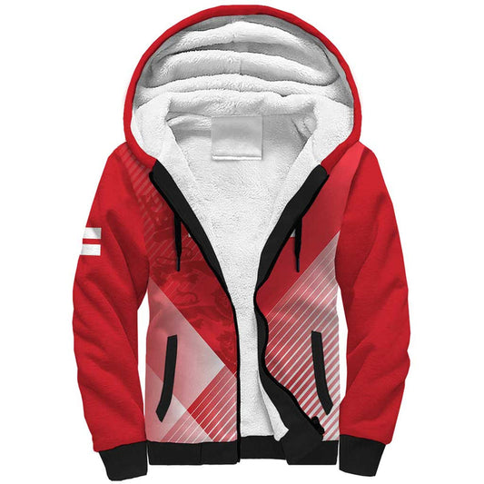 Custom England Cricket Go Champions Sporty Style Sherpa Hoodie