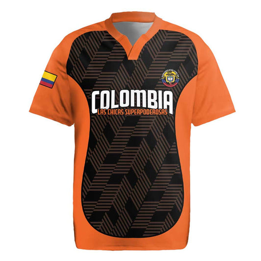 Custom Colombia Football 2025 Las Chicas Superpoderosas - Black Version Rugby Jersey