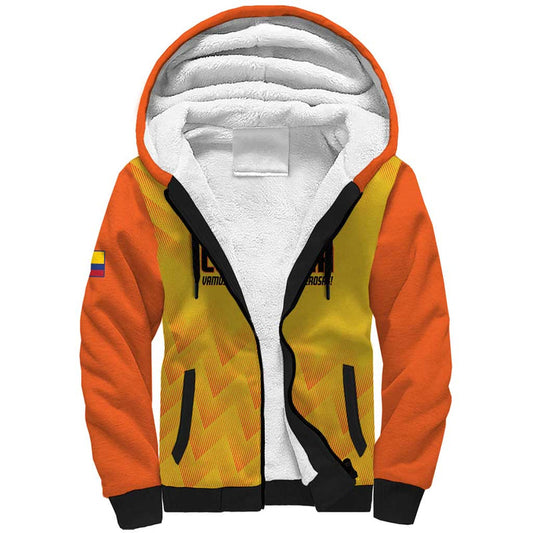Custom Colombia Football 2025 Las Chicas Superpoderosas - Yellow Version Sherpa Hoodie