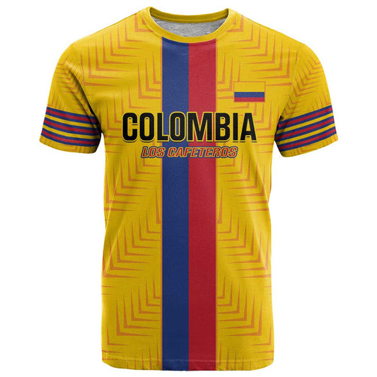 Custom Colombia Football Vamos Los Cafeteros T Shirt