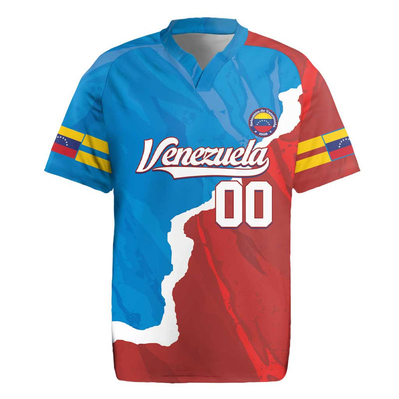 Custom Baseball Venezuela Go Champions Grunge Style Rugby Jersey