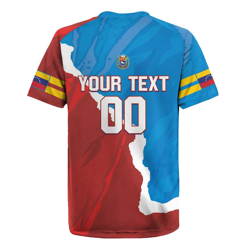 Custom Baseball Venezuela Go Champions Grunge Style Rugby Jersey