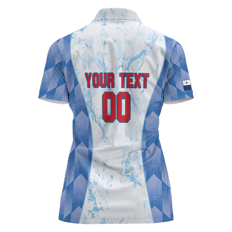 Custom Baseball Panama Go Champions Sporty Style Women Polo Shirt