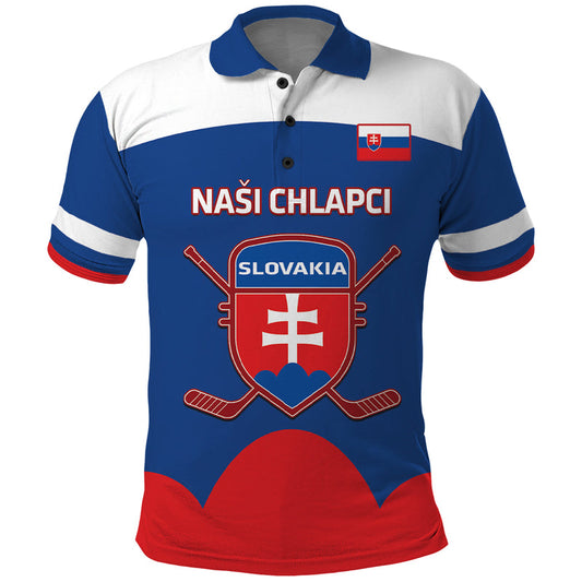 Custom Slovakia Hockey Go Slovak Our Boys Polo Shirt