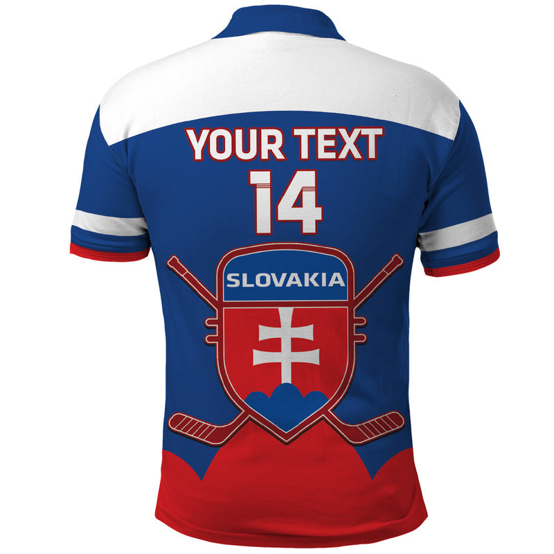 Custom Slovakia Hockey Go Slovak Our Boys Polo Shirt