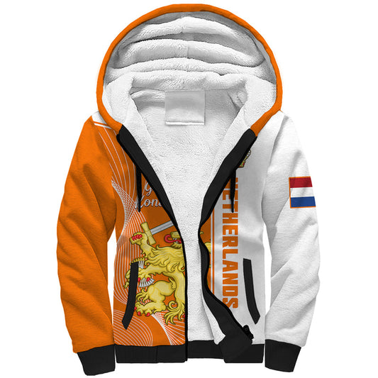 (Custom Personalised) Netherlands Kings Day Gelukkige Koningsdag Ver.01 Sherpa Hoodie